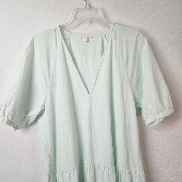 COS poplin cotton tiered maxi dress size 12 - Picture 8 of 12
